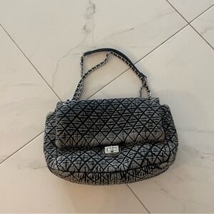 Quilted Denim Shoulder Bag